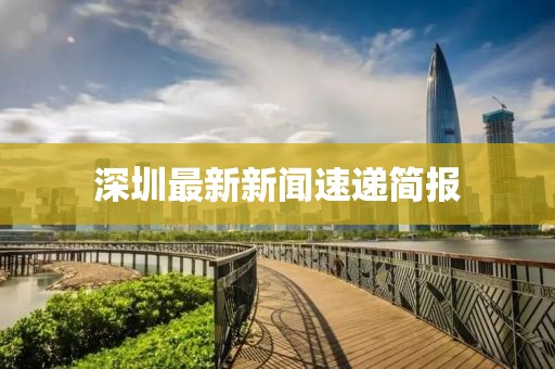 深圳最新新闻速递简报