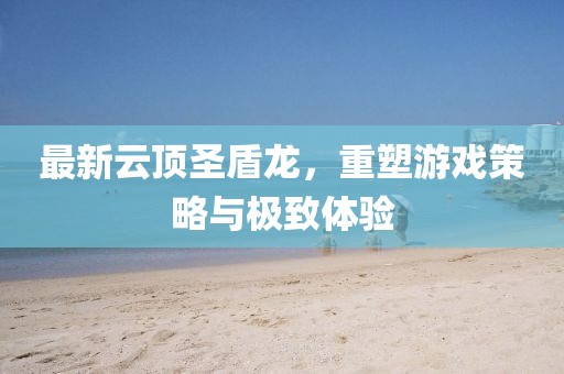 最新云顶圣盾龙，重塑游戏策略与极致体验