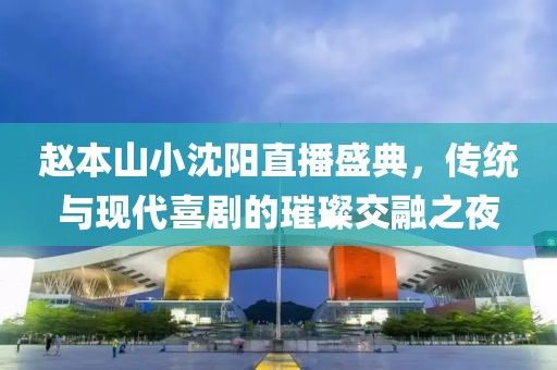 赵本山小沈阳直播盛典，传统与现代喜剧的璀璨交融之夜