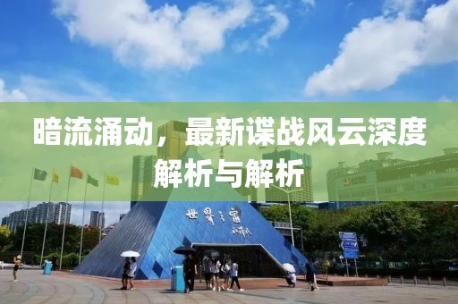 暗流涌动，最新谍战风云深度解析与解析
