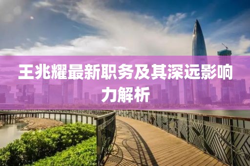 王兆耀最新职务及其深远影响力解析