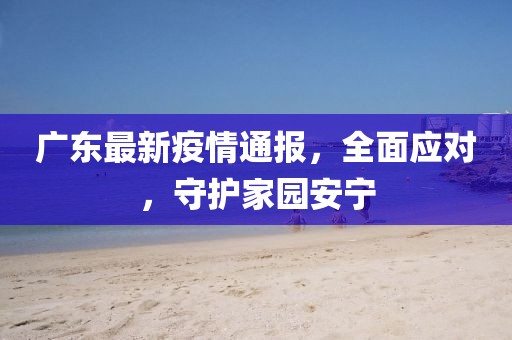 广东最新疫情通报，全面应对，守护家园安宁
