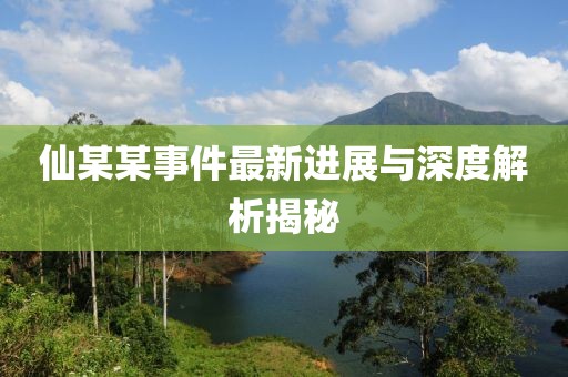 仙某某事件最新进展与深度解析揭秘