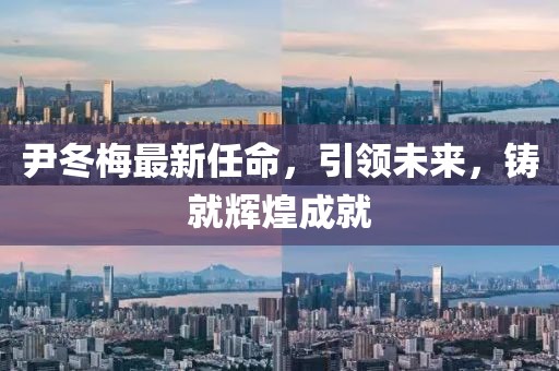 尹冬梅最新任命，引领未来，铸就辉煌成就