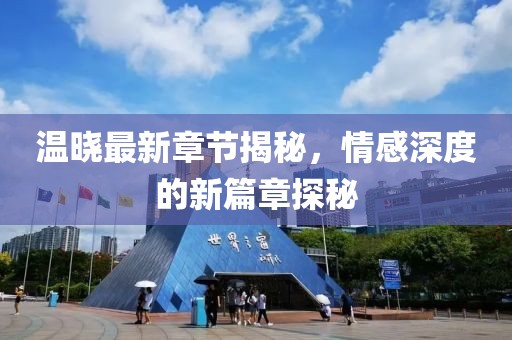 温晓最新章节揭秘，情感深度的新篇章探秘