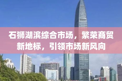 石狮湖滨综合市场，繁荣商贸新地标，引领市场新风向