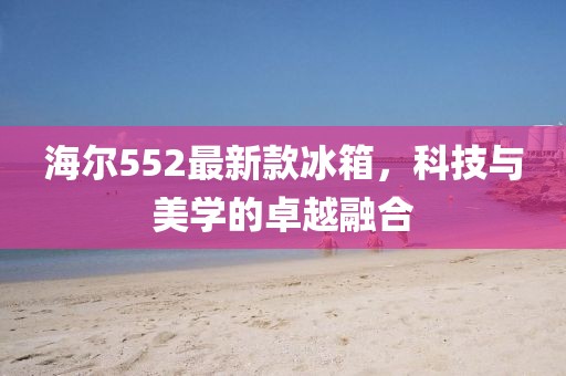 海尔552最新款冰箱，科技与美学的卓越融合