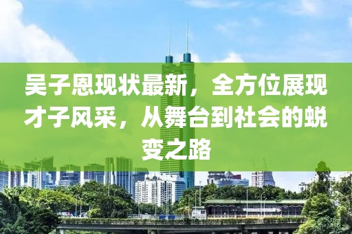 吴子恩现状最新，全方位展现才子风采，从舞台到社会的蜕变之路