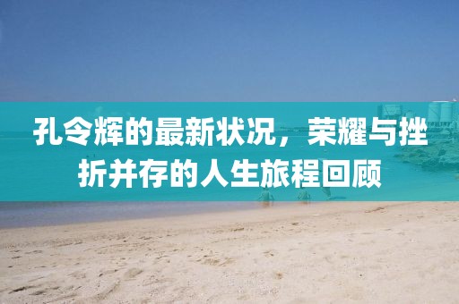 孔令辉的最新状况，荣耀与挫折并存的人生旅程回顾