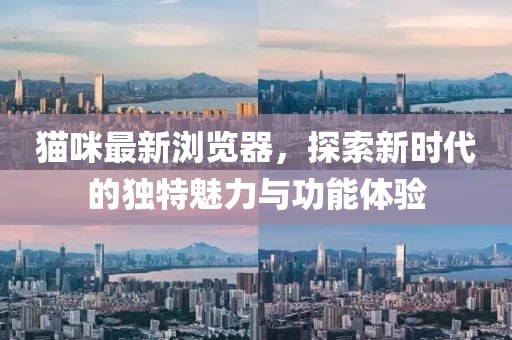 猫咪最新浏览器，探索新时代的独特魅力与功能体验