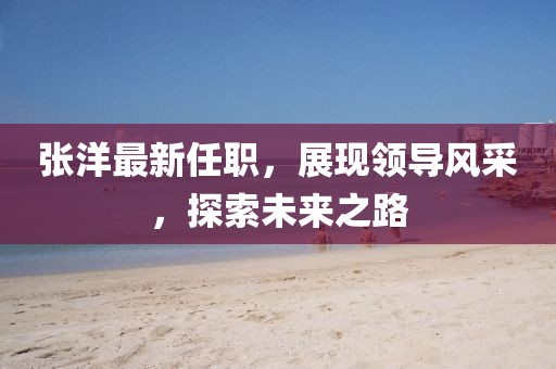 张洋最新任职，展现领导风采，探索未来之路