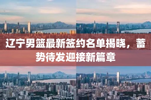 辽宁男篮最新签约名单揭晓，蓄势待发迎接新篇章