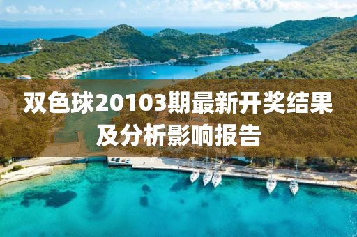 双色球20103期最新开奖结果及分析影响报告