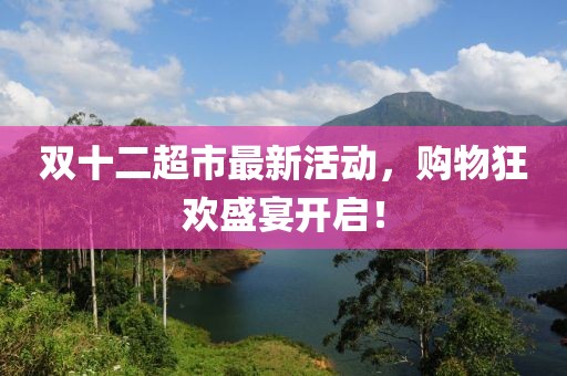双十二超市最新活动，购物狂欢盛宴开启！