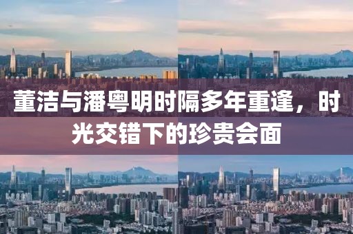 董洁与潘粤明时隔多年重逢，时光交错下的珍贵会面
