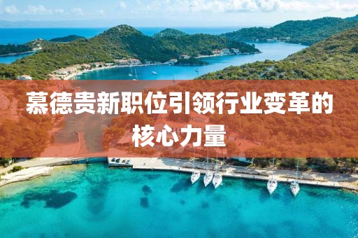 慕德贵新职位引领行业变革的核心力量