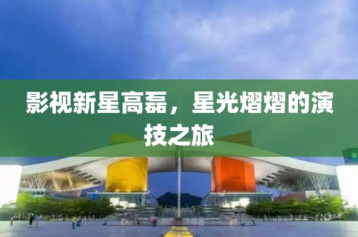 影视新星高磊，星光熠熠的演技之旅