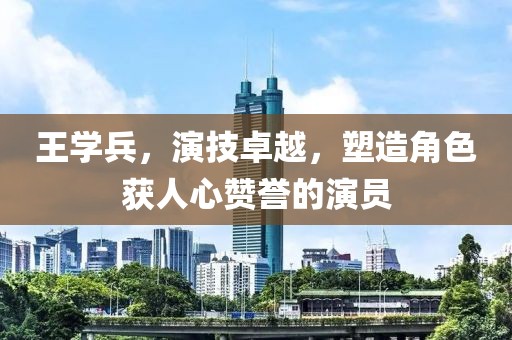 王学兵，演技卓越，塑造角色获人心赞誉的演员
