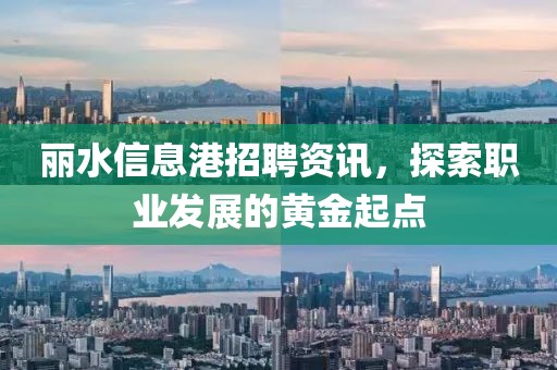 丽水信息港招聘资讯，探索职业发展的黄金起点