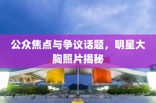 公众焦点与争议话题，明星大胸照片揭秘