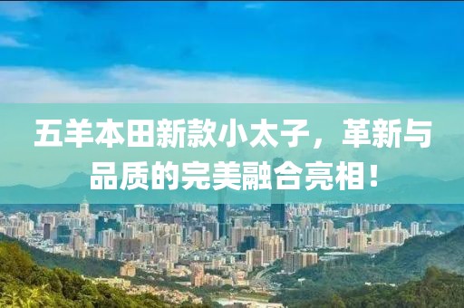 五羊本田新款小太子，革新与品质的完美融合亮相！