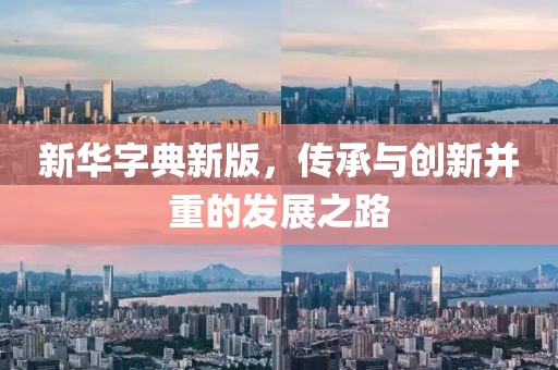 新华字典新版，传承与创新并重的发展之路