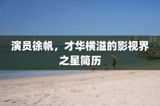 演员徐帆，才华横溢的影视界之星简历