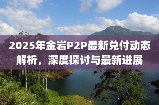 2025年金岩P2P最新兑付动态解析，深度探讨与最新进展