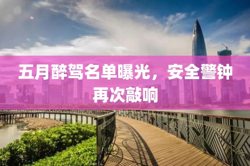 五月醉驾名单曝光，安全警钟再次敲响
