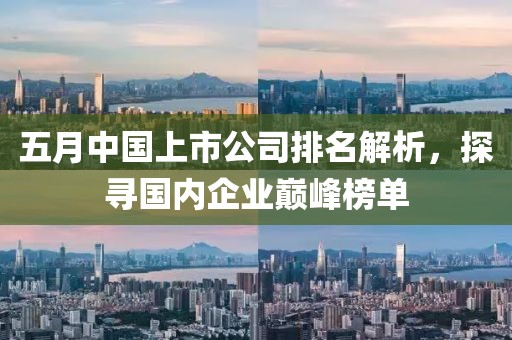 五月中国上市公司排名解析，探寻国内企业巅峰榜单