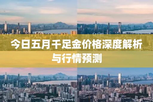 今日五月千足金价格深度解析与行情预测