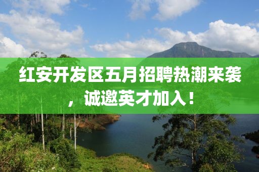 红安开发区五月招聘热潮来袭，诚邀英才加入！