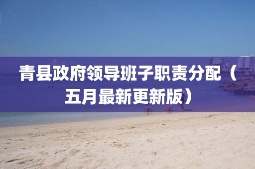青县政府领导班子职责分配（五月最新更新版）