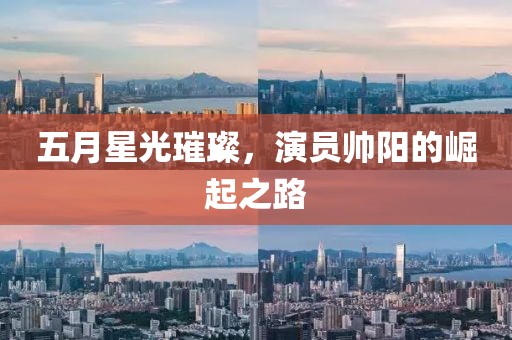 五月星光璀璨，演员帅阳的崛起之路