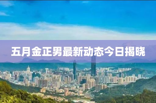 五月金正男最新动态今日揭晓