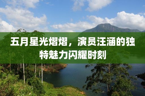 五月星光熠熠，演员汪涵的独特魅力闪耀时刻