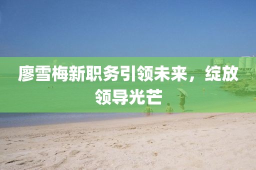 廖雪梅新职务引领未来，绽放领导光芒