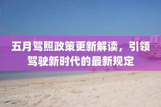 五月驾照政策更新解读，引领驾驶新时代的最新规定