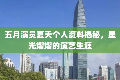 五月演员夏天个人资料揭秘，星光熠熠的演艺生涯