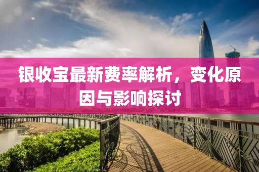 银收宝最新费率解析，变化原因与影响探讨