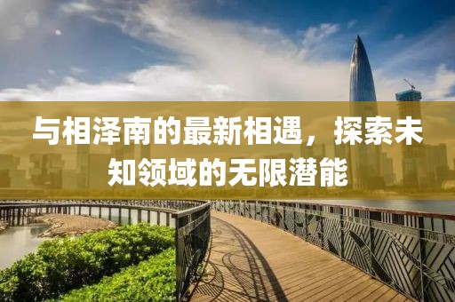 与相泽南的最新相遇，探索未知领域的无限潜能