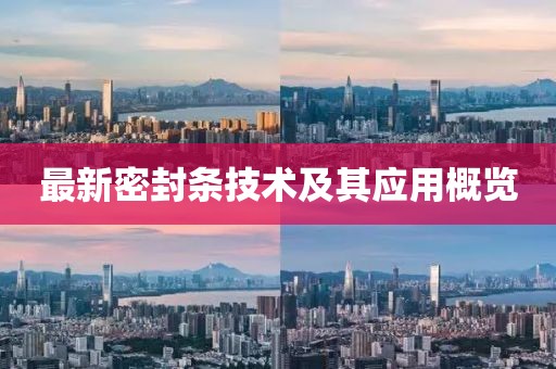 最新密封条技术及其应用概览