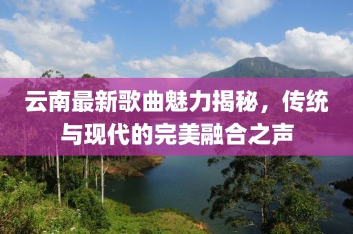 云南最新歌曲魅力揭秘，传统与现代的完美融合之声
