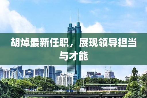 胡焯最新任职，展现领导担当与才能