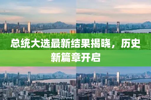 总统大选最新结果揭晓，历史新篇章开启
