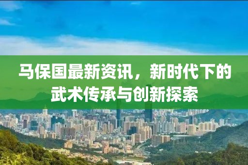 马保国最新资讯，新时代下的武术传承与创新探索