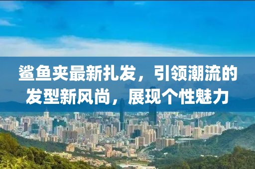 鲨鱼夹最新扎发，引领潮流的发型新风尚，展现个性魅力