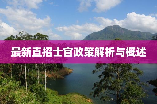 最新直招士官政策解析与概述