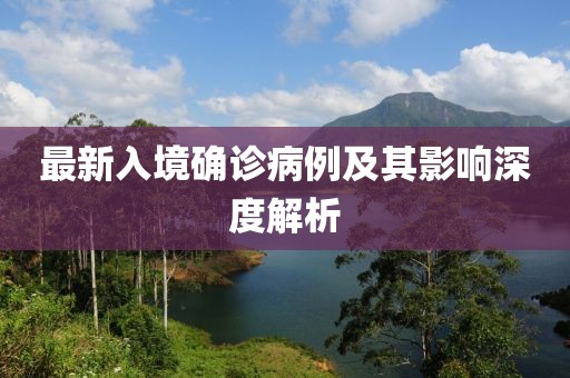 最新入境确诊病例及其影响深度解析