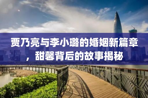 贾乃亮与李小璐的婚姻新篇章，甜馨背后的故事揭秘